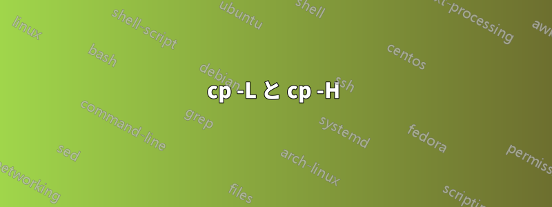 cp -L と cp -H
