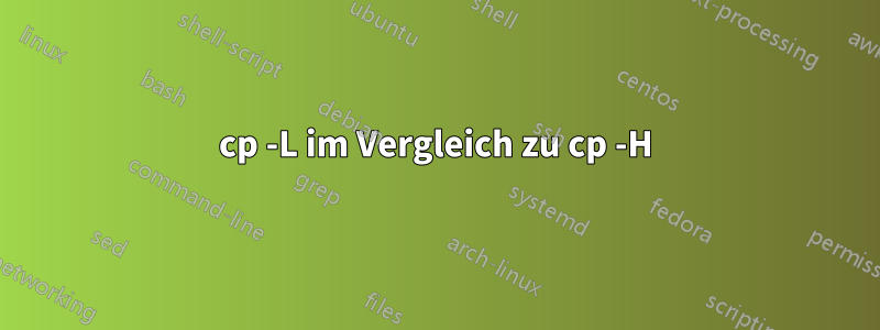 cp -L im Vergleich zu cp -H