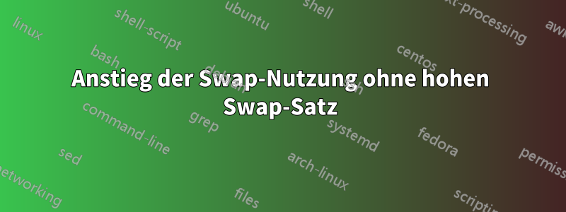 Anstieg der Swap-Nutzung ohne hohen Swap-Satz