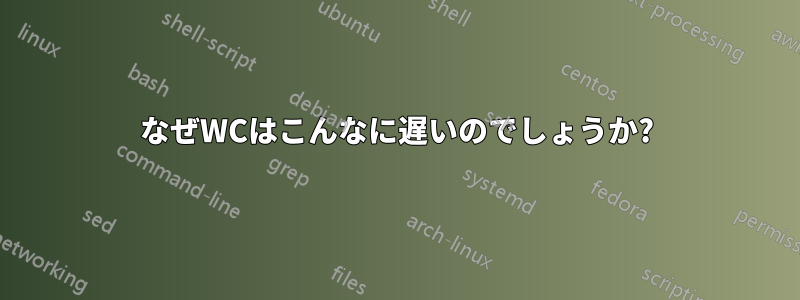 なぜWCはこんなに遅いのでしょうか?