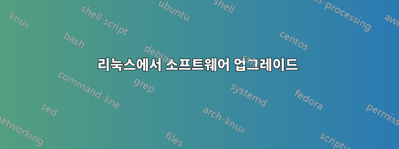 리눅스에서 소프트웨어 업그레이드