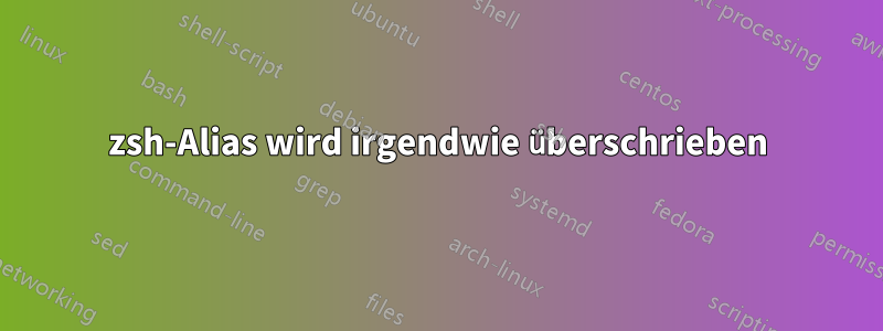 zsh-Alias wird irgendwie überschrieben
