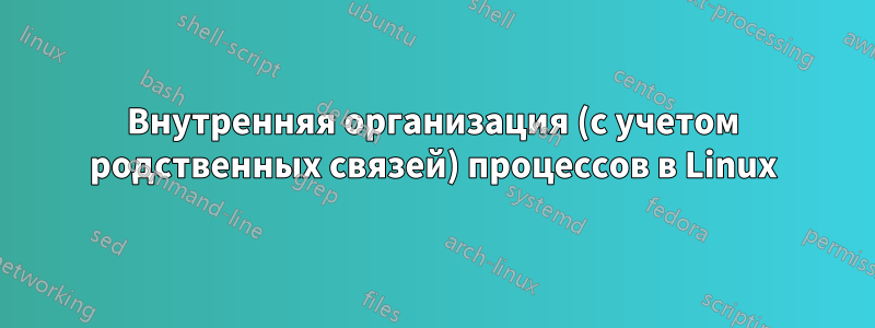 Внутренняя организация (с учетом родственных связей) процессов в Linux