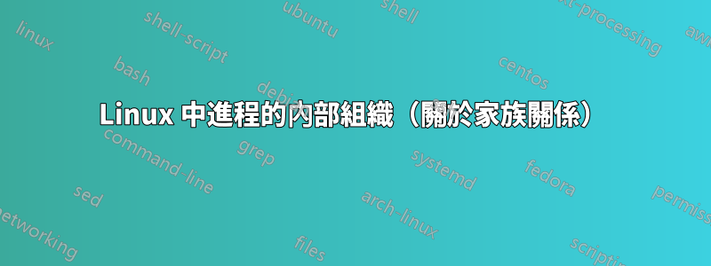 Linux 中進程的內部組織（關於家族關係）