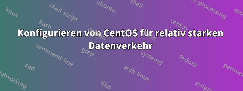 Konfigurieren von CentOS für relativ starken Datenverkehr