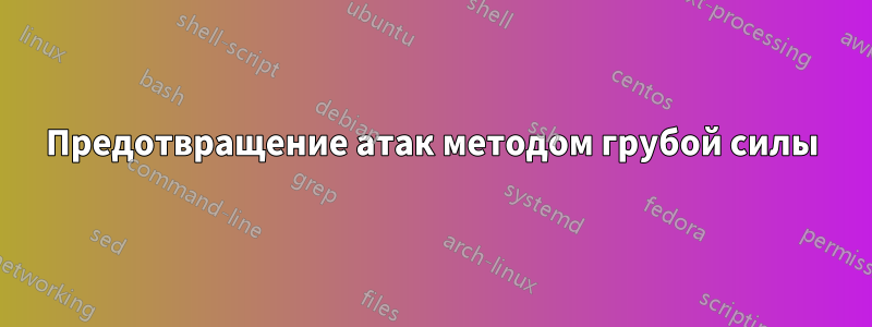 Предотвращение атак методом грубой силы