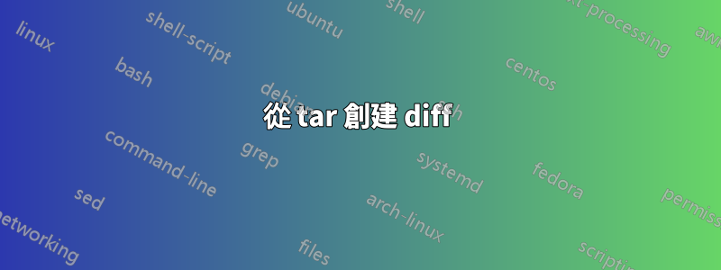 從 tar 創建 diff