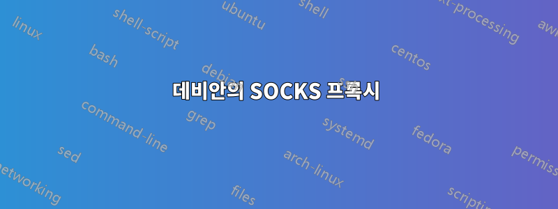 데비안의 SOCKS 프록시