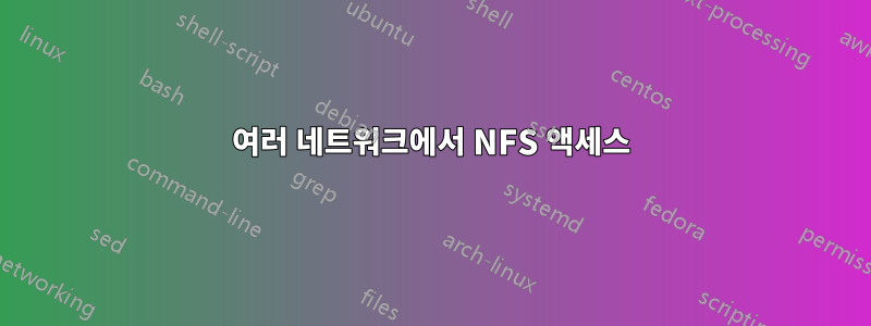 여러 네트워크에서 NFS 액세스