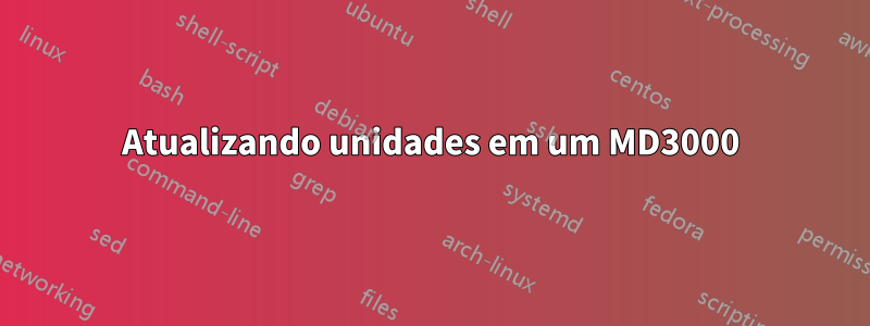 Atualizando unidades em um MD3000