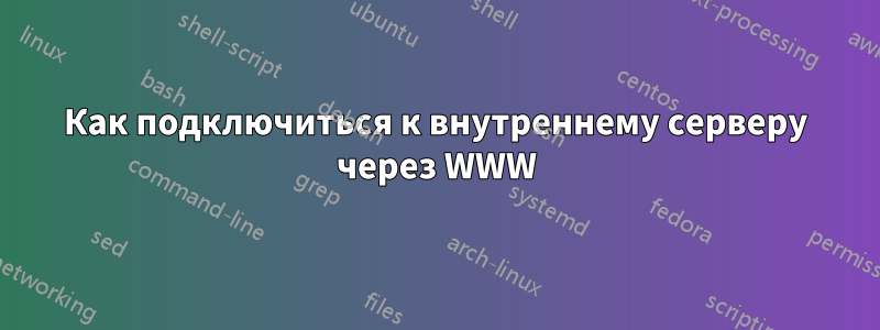 Как подключиться к внутреннему серверу через WWW