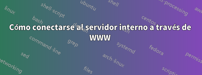 Cómo conectarse al servidor interno a través de WWW