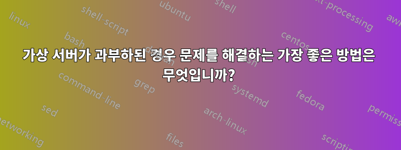 가상 서버가 과부하된 경우 문제를 해결하는 가장 좋은 방법은 무엇입니까?