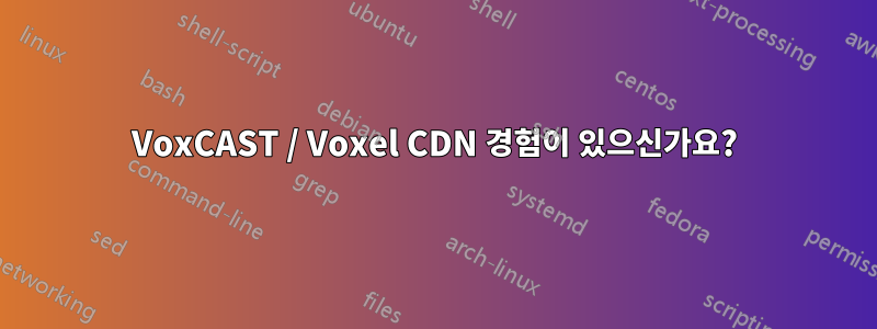 VoxCAST / Voxel CDN 경험이 있으신가요?