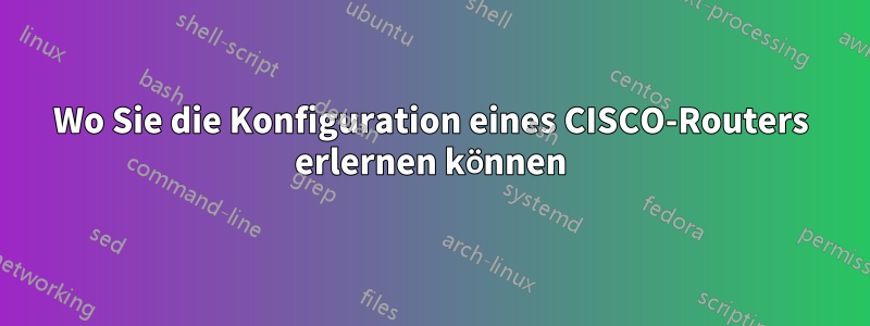 Wo Sie die Konfiguration eines CISCO-Routers erlernen können