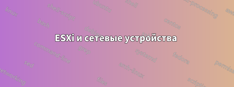 ESXi и сетевые устройства