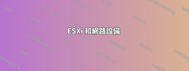 ESXi 和網路設備