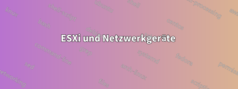 ESXi und Netzwerkgeräte