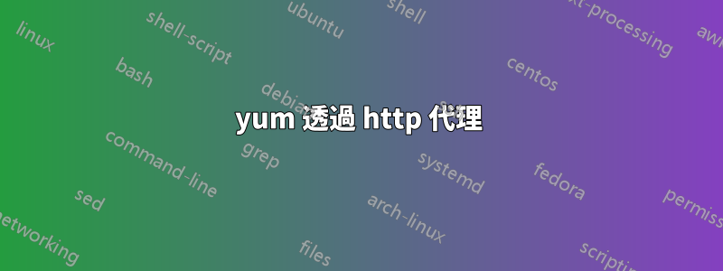 yum 透過 http 代理