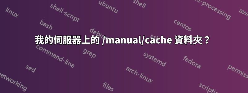 我的伺服器上的 /manual/cache 資料夾？