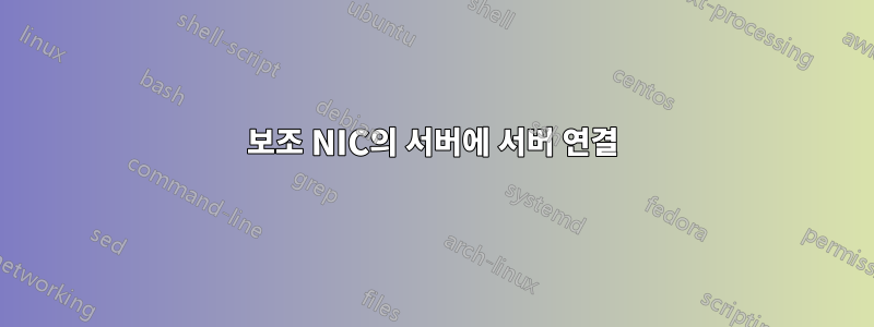 보조 NIC의 서버에 서버 연결