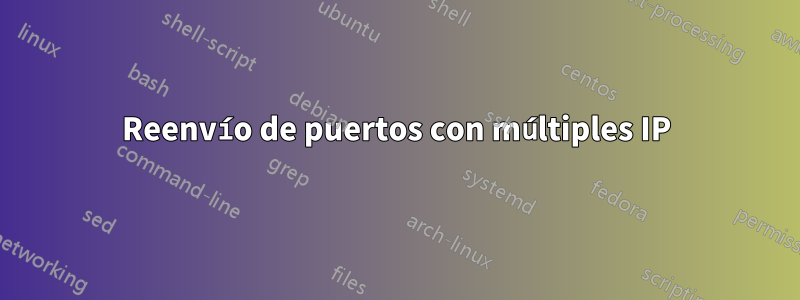 Reenvío de puertos con múltiples IP