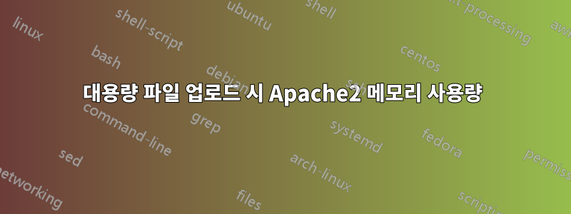 대용량 파일 업로드 시 Apache2 메모리 사용량