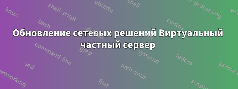 Обновление сетевых решений Виртуальный частный сервер