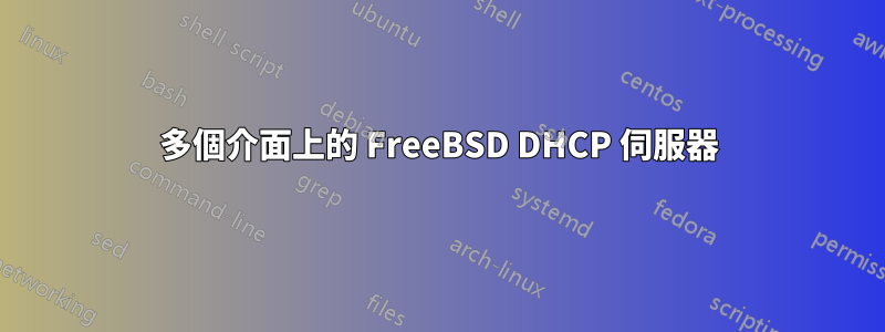 多個介面上的 FreeBSD DHCP 伺服器