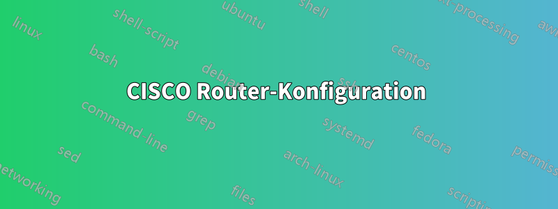 CISCO Router-Konfiguration