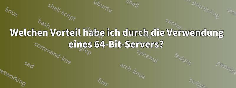 Welchen Vorteil habe ich durch die Verwendung eines 64-Bit-Servers? 