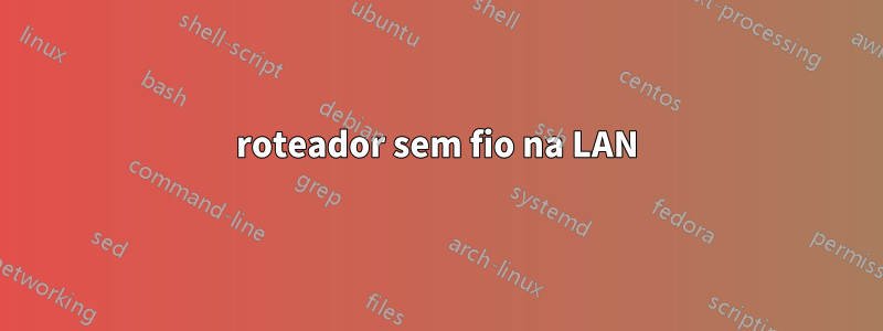 roteador sem fio na LAN