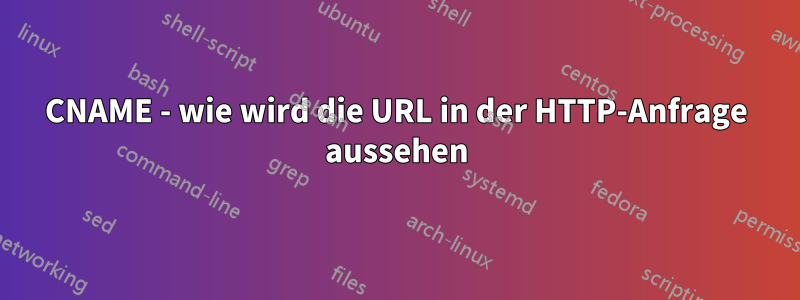 CNAME - wie wird die URL in der HTTP-Anfrage aussehen