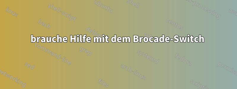 brauche Hilfe mit dem Brocade-Switch