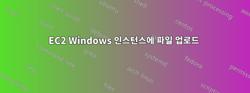 EC2 Windows 인스턴스에 파일 업로드