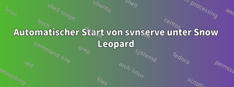 Automatischer Start von svnserve unter Snow Leopard