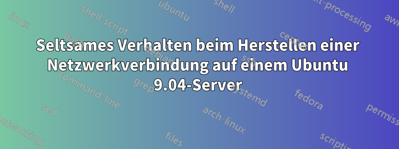 Seltsames Verhalten beim Herstellen einer Netzwerkverbindung auf einem Ubuntu 9.04-Server