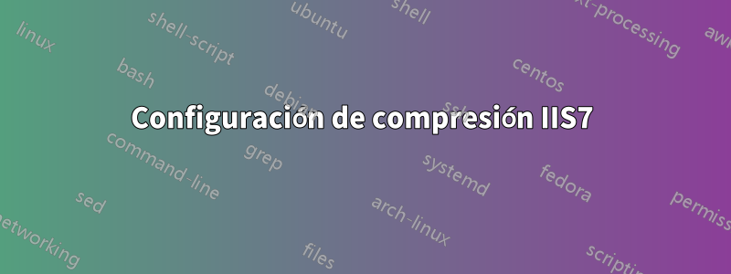 Configuración de compresión IIS7