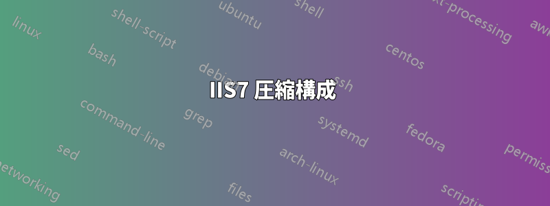 IIS7 圧縮構成