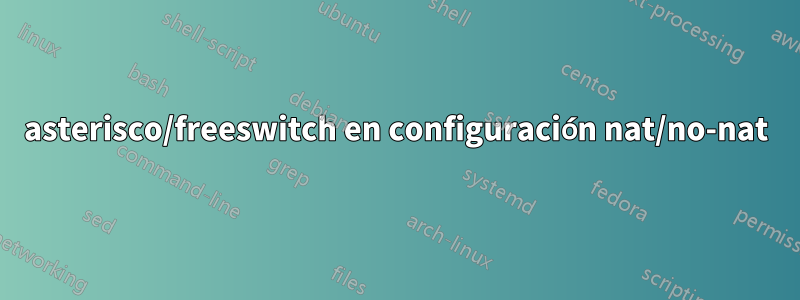 asterisco/freeswitch en configuración nat/no-nat