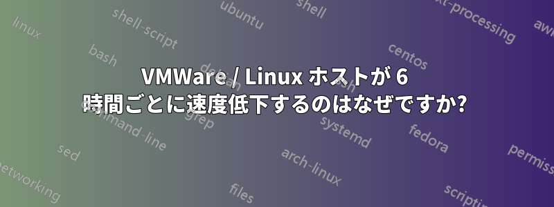 VMWare / Linux ホストが 6 時間ごとに速度低下するのはなぜですか?