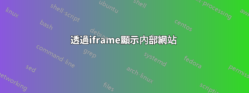 透過iframe顯示內部網站