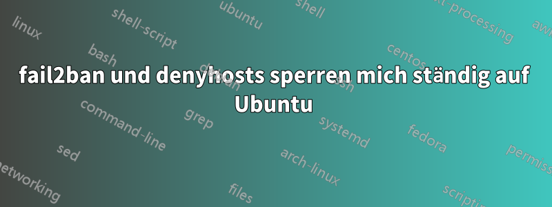 fail2ban und denyhosts sperren mich ständig auf Ubuntu