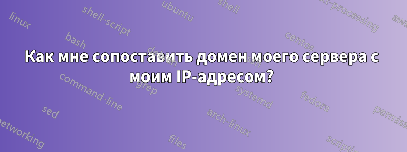 Как мне сопоставить домен моего сервера с моим IP-адресом?