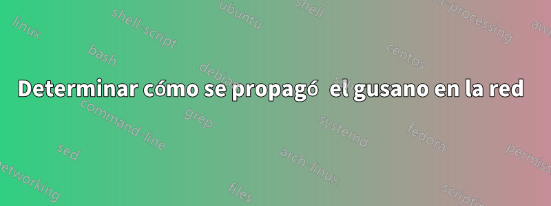 Determinar cómo se propagó el gusano en la red 