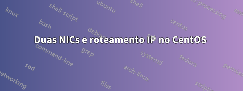 Duas NICs e roteamento IP no CentOS