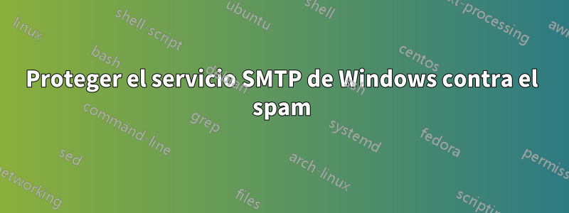 Proteger el servicio SMTP de Windows contra el spam