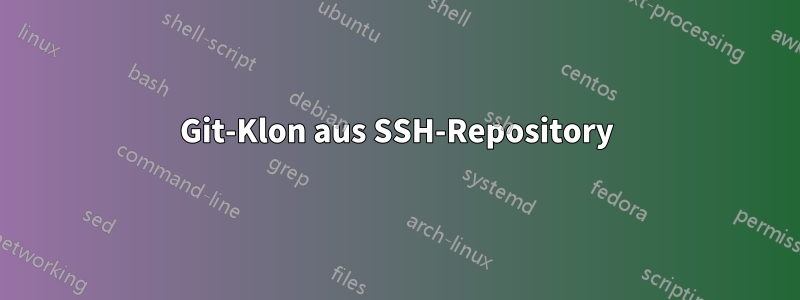 Git-Klon aus SSH-Repository