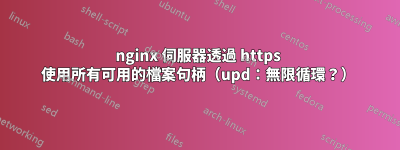 nginx 伺服器透過 https 使用所有可用的檔案句柄（upd：無限循環？）