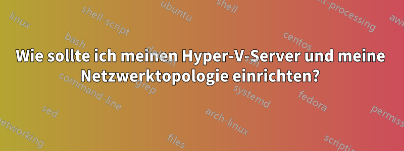 Wie sollte ich meinen Hyper-V-Server und meine Netzwerktopologie einrichten?